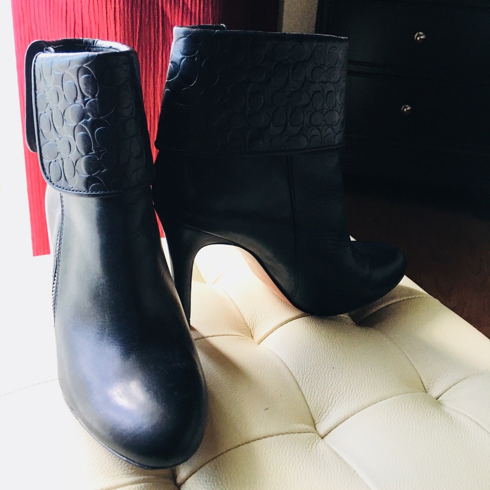 My Coach leather boots